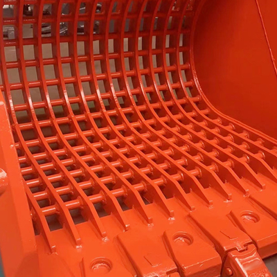 Red Heavy Duty Excavator Bucket , JCB Digging Bucket R200 R215 R350 R380