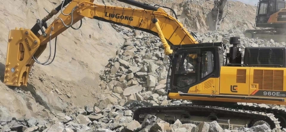 Tipo abrasivo alto divisor da parte superior de Hydraulic Breaker RM125 da máquina escavadora da pedra da rocha